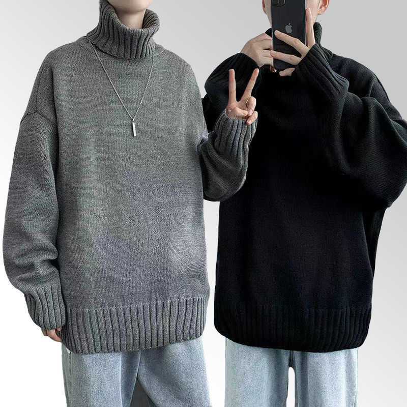 Winter Turtleneck Knitting Pullover Sweaters for Men