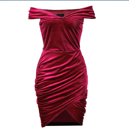 Sexy Off The Shoulder Women Mini Party Dresses