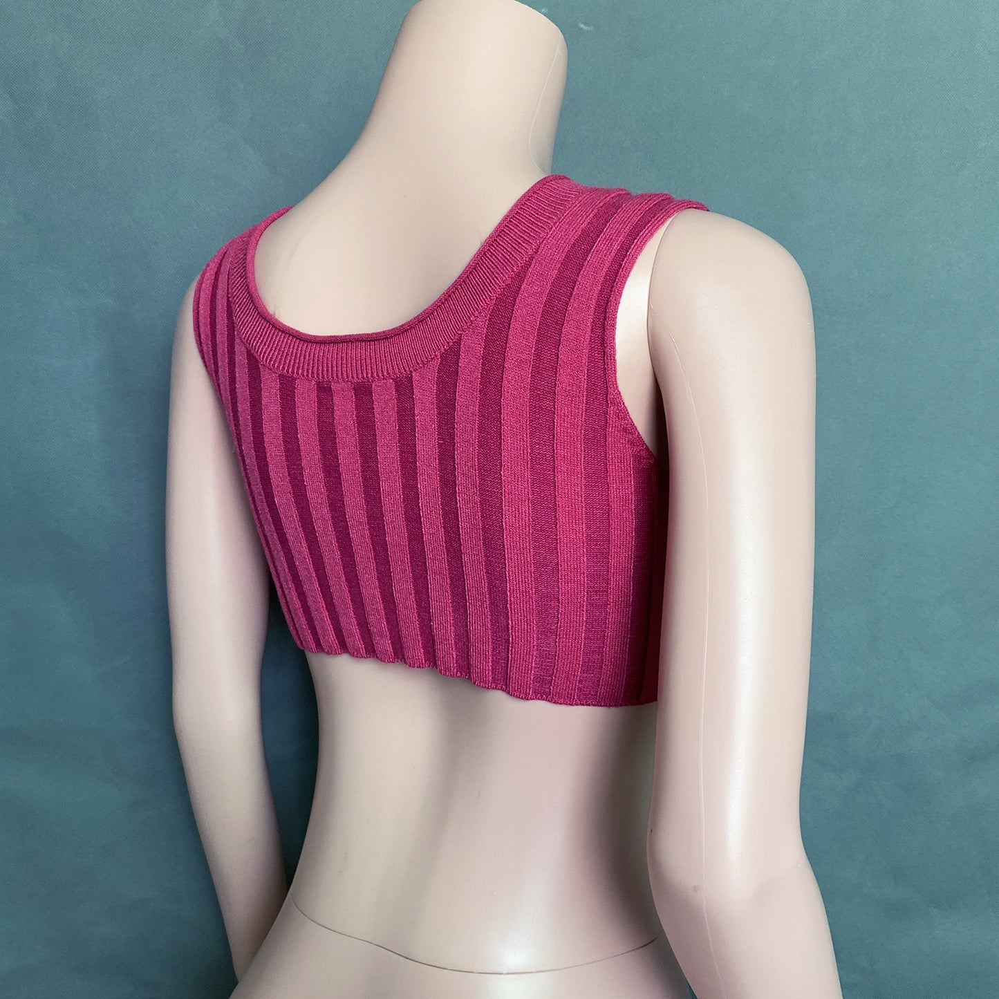 Sexy High Neck Knitting Women Short Tops Suits