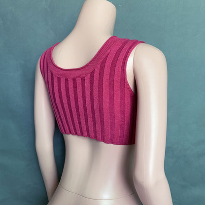 Sexy High Neck Knitting Women Short Tops Suits