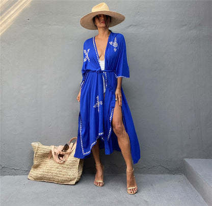 Boho Summer Holiday Kimono Cover Up Dresses