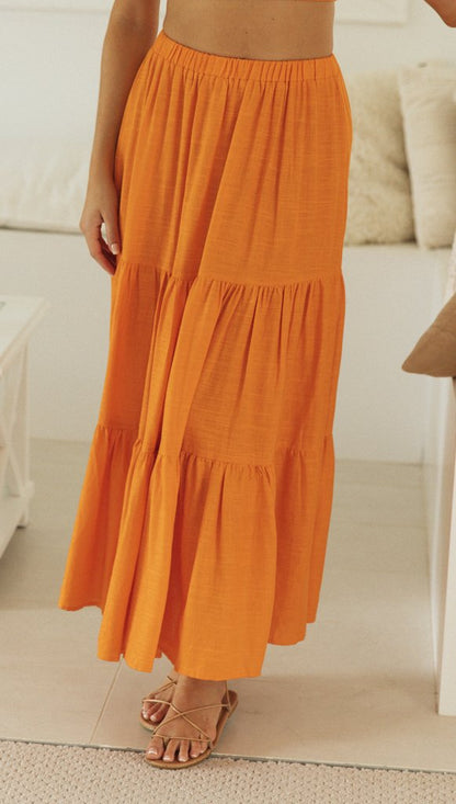 Sexy Women Strapless Tops and Skirts Suits