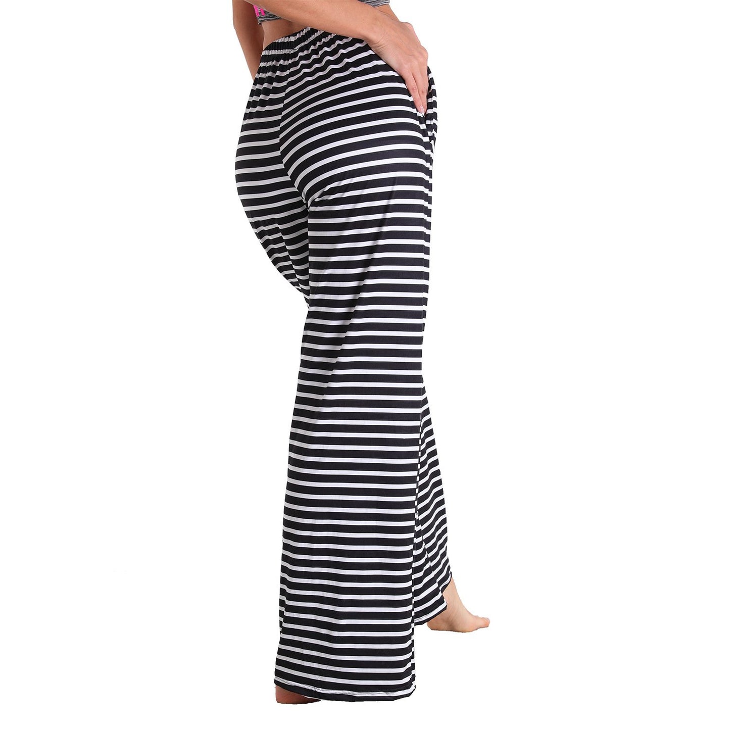 Leisure Women Comfortable Pants with Pocket