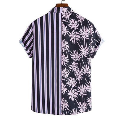 Casual Summer Striped Men's Short Sleeves Shirts