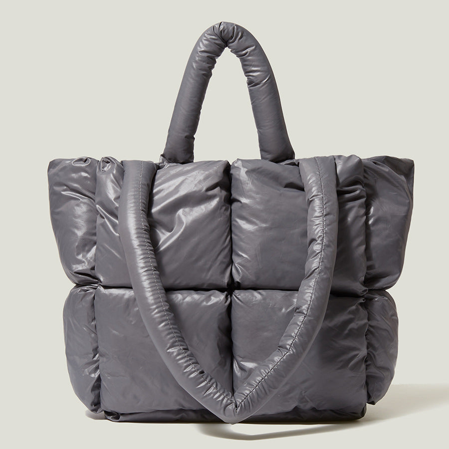 Fashion Down Women Handbags for Winter