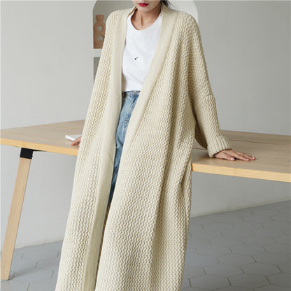 Casual Women Kntting Long Cardigan Overcoat