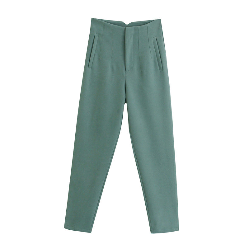Elegant High Waist Summer Slim Casual Pants for Women