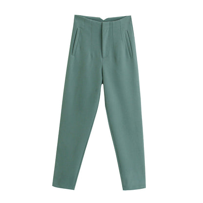 Elegant High Waist Summer Slim Casual Pants for Women