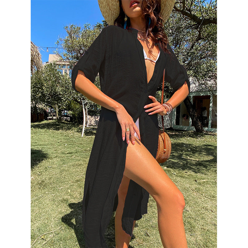 Casual Summer Holiday Sun Proof Long Shirts