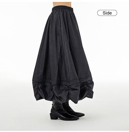 Designed Pleated Plus Sizes Skirts for Women