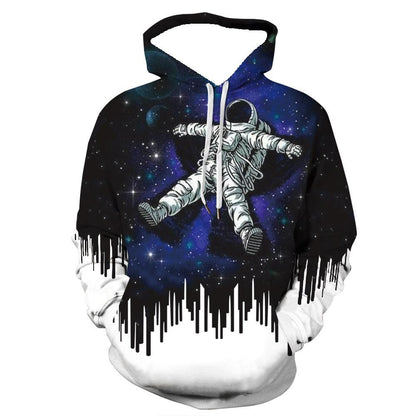 Casual Round Neck 3D Print Hoodies for Lovers-STYLEGOING