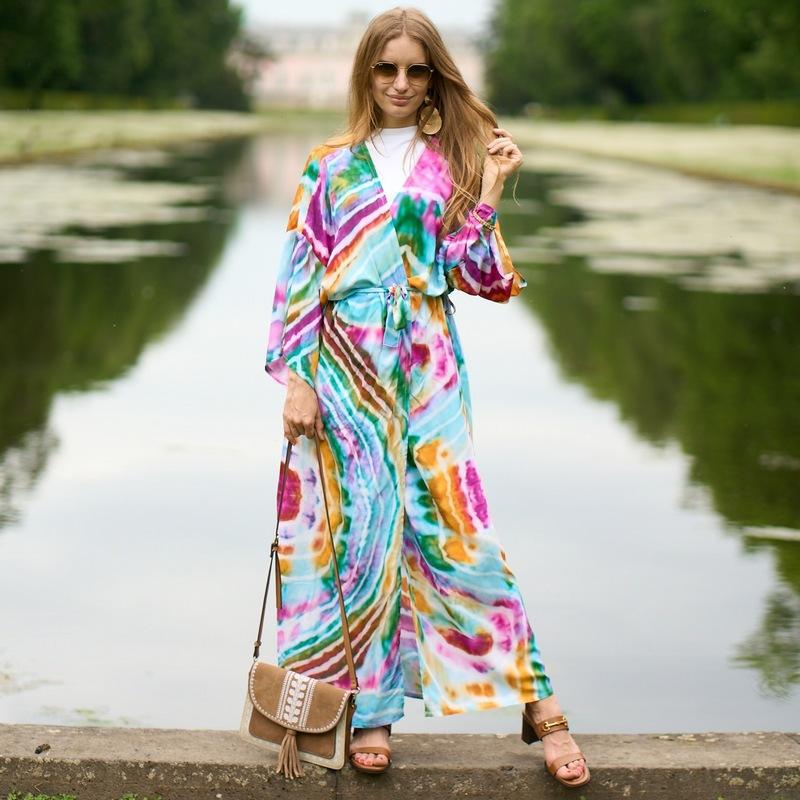 Summer Leopard Beachwear Cover Up Dresses