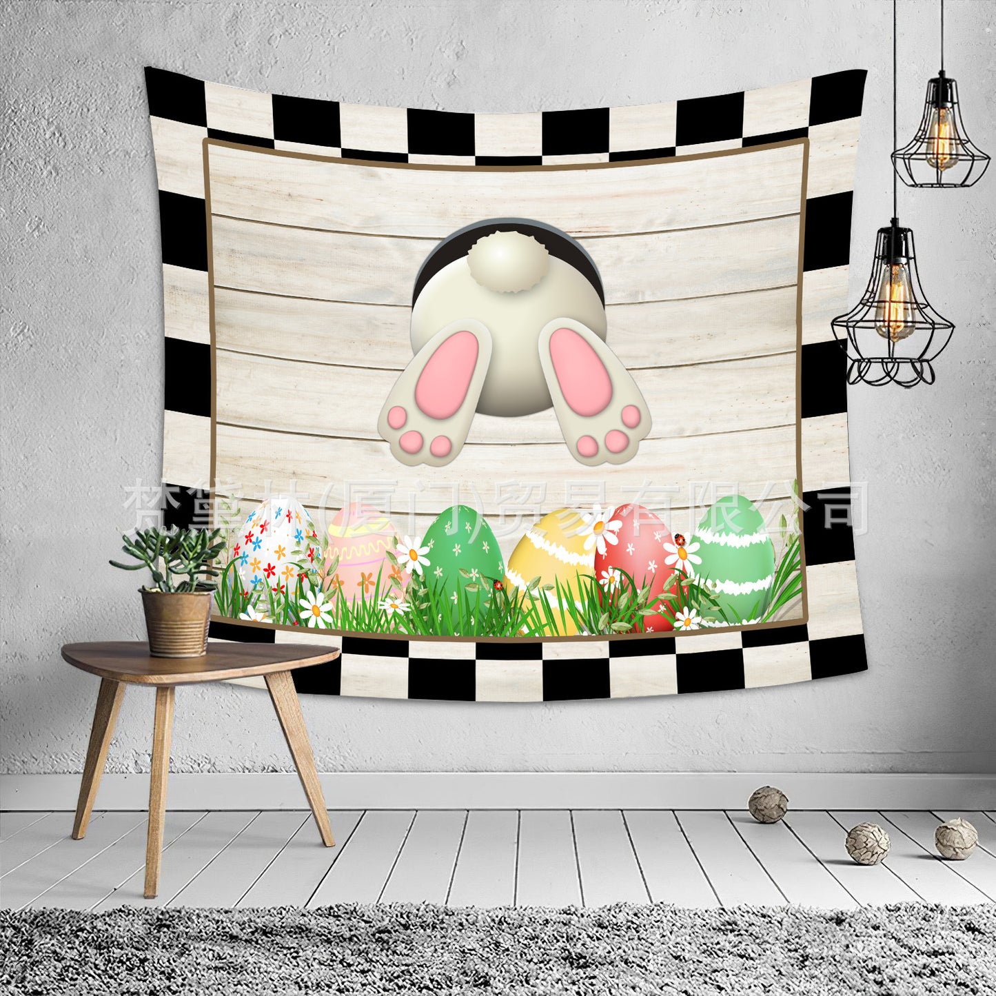 Happy Easter Day Room Wall Tapestry for Decoration