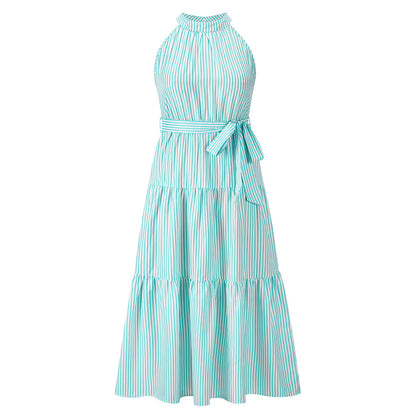 Summer Striped Summer Long Maxi Dresses