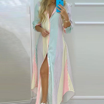 Casual Daily Long T Shirt Dresses-STYLEGOING