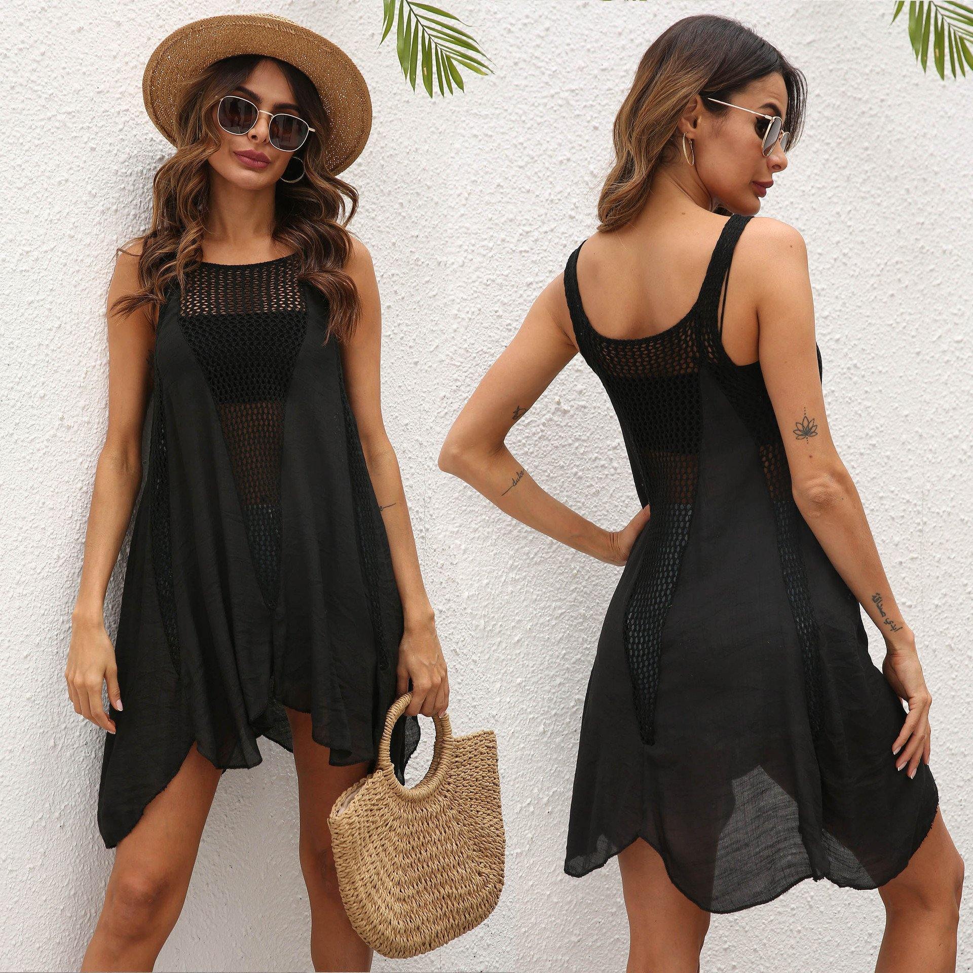 Women Irregular Summer Beach Cover Ups-STYLEGOING