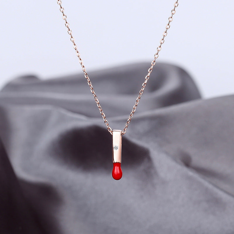 Silver Gold Plated Match Design Fashion Clavicle Necklace