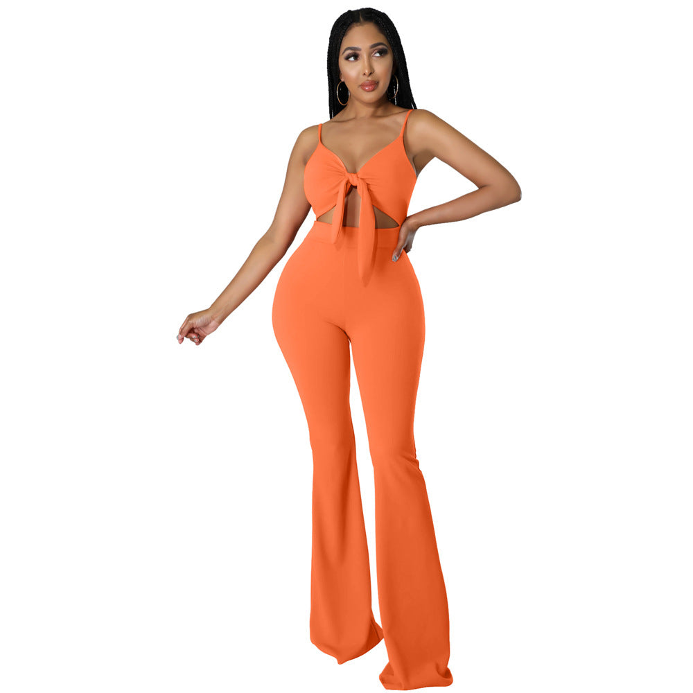 Sexy Summer Bandage Sleeveless Women Jumpsuits