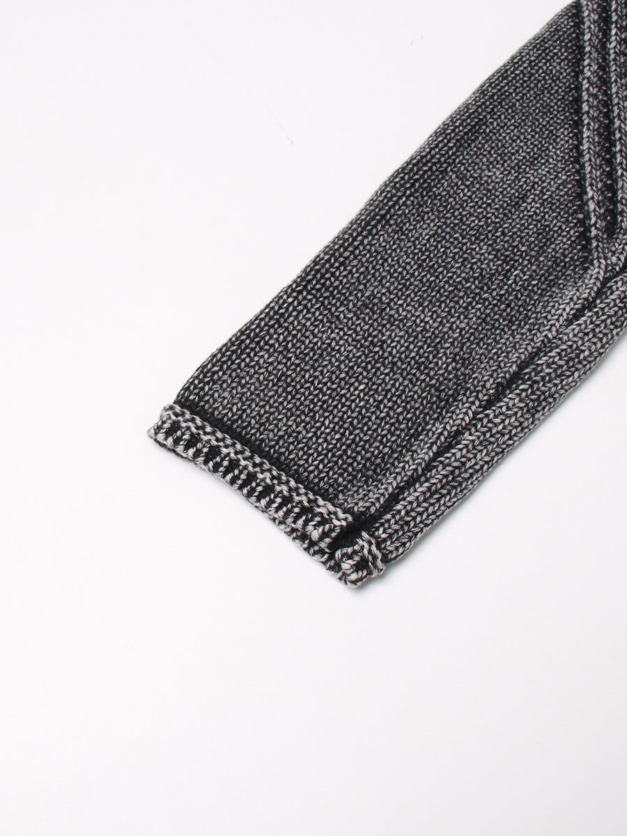 Designed Round Neck Two Pieces Knitted Sweaters