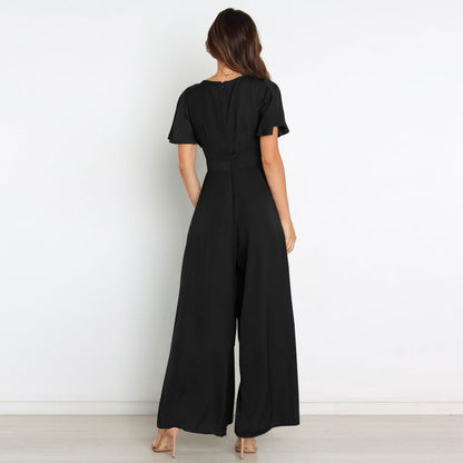 Casual Summer Short Sleeves Women Jumpsuits