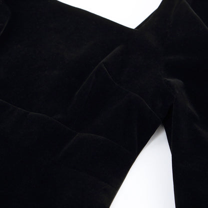 Women Puff Sleeves Black Fall Short Dresses