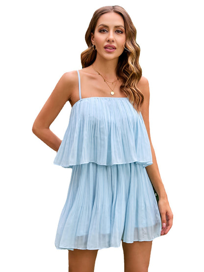 Summer Sexy Ruffled A Line Mini Dresses