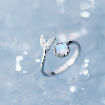 Fishtail Design Sterling Silver Rings for Women