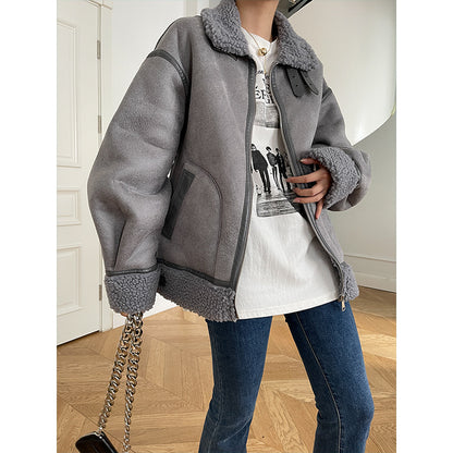 Vintage Stand Collar Short Winter Jacket Coats for Women