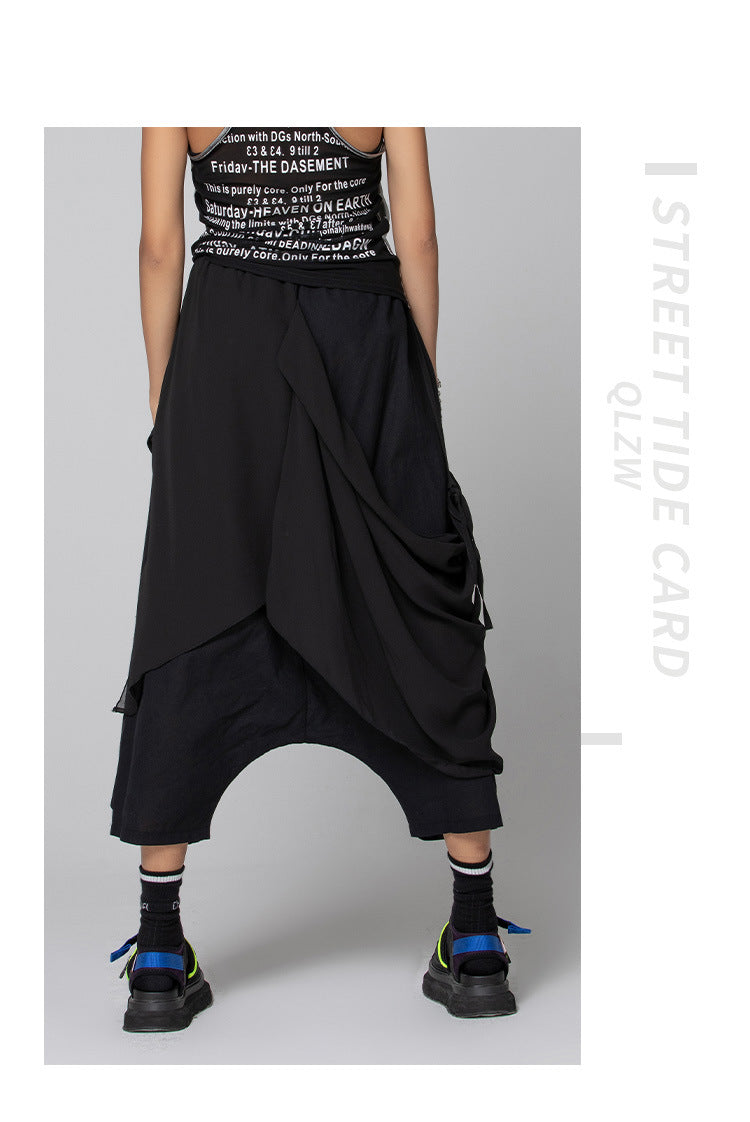 Designed Chiffon Harem Pants for Women