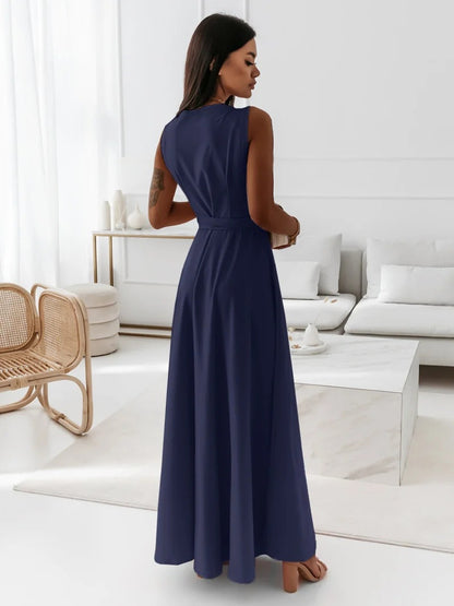 Simple Design V Neck Long Evening Party Dresses