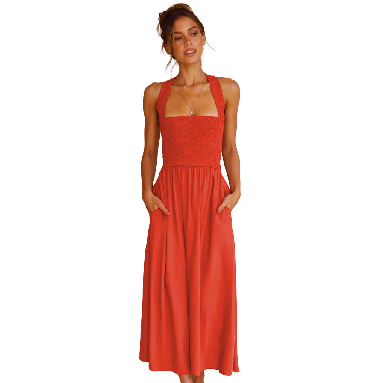 Sexy Backless Off The Shoulder Summer Linen Dresses