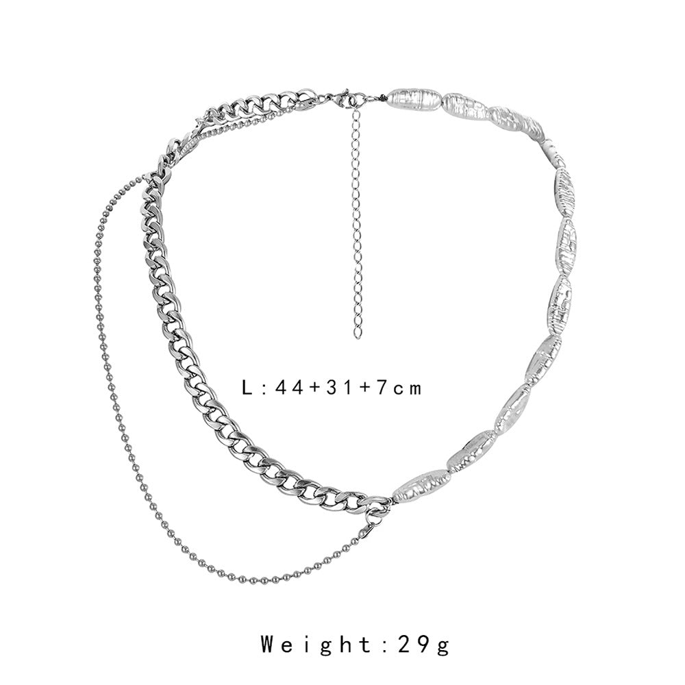 Fashion Hip Top Style Pearl Necklace for Men