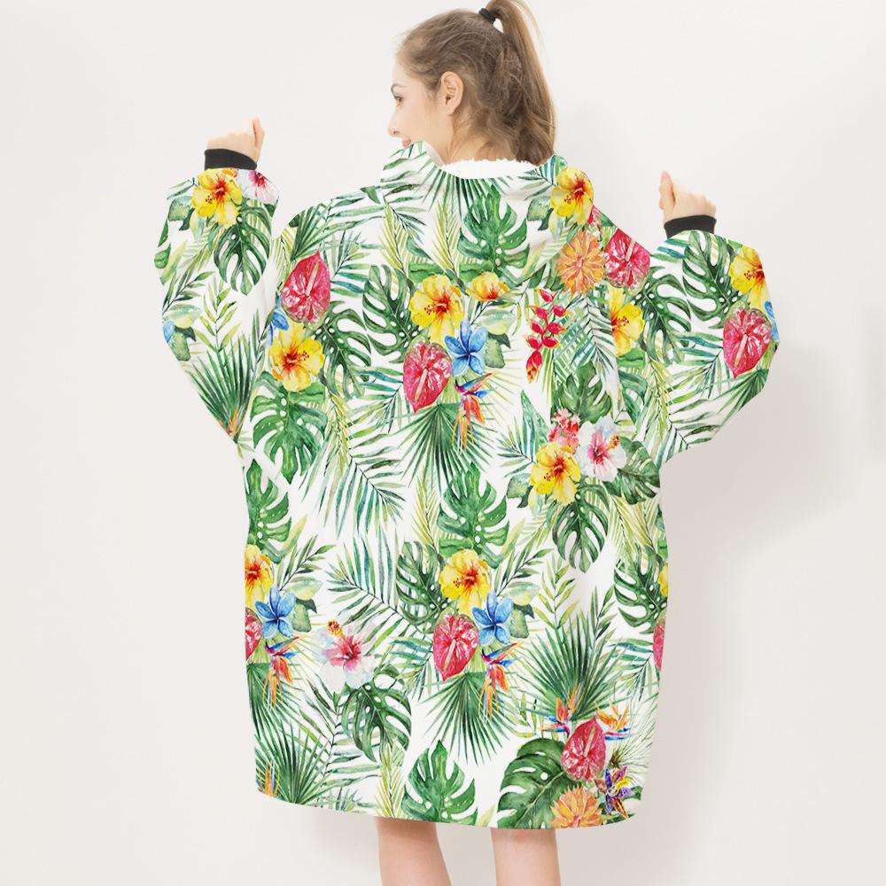3D Plants and Flowers Cozy Sleeves Blanket-Plant-2-Adult-Free Shipping at meselling99