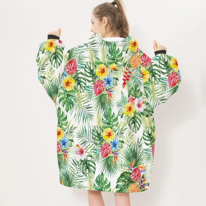 3D Plants and Flowers Cozy Sleeves Blanket-Plant-2-Adult-Free Shipping at meselling99