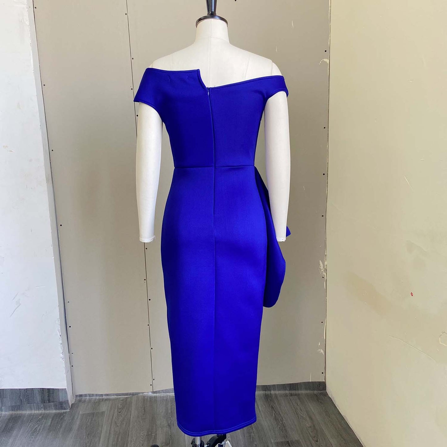 Fashion High Waist Plus Sizes Midi Party Dresses