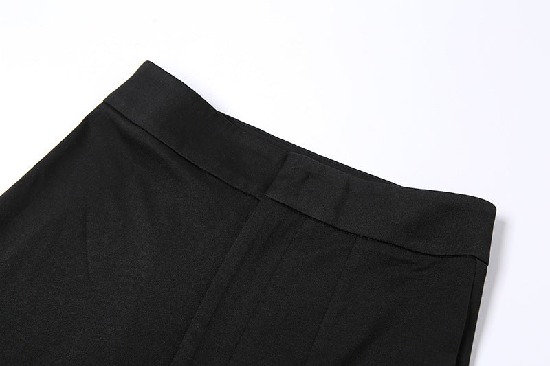 Fashion Gauze High Waist Casual Trumpet Pants