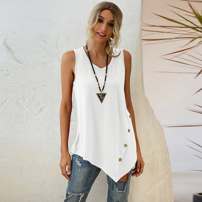 Sexy Sleeveless Irregular Tank Tops for Women