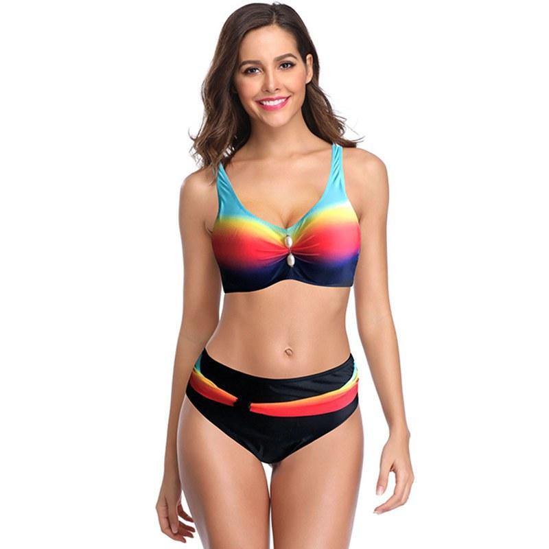 Sexy High Wasit Dot Print Bikini-STYLEGOING