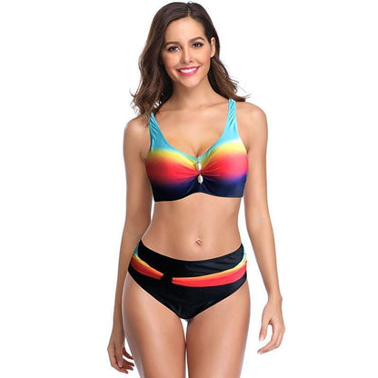 Sexy High Wasit Dot Print Bikini-STYLEGOING