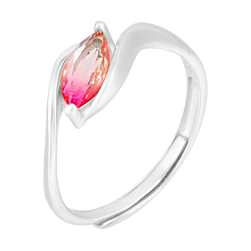 Fashion Colorful Sterling Silver Rings for Women