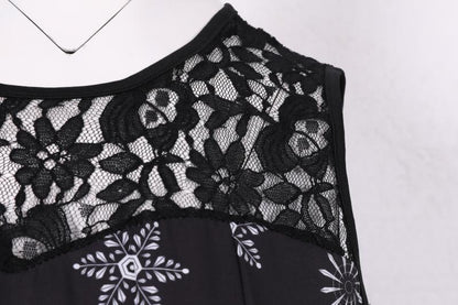 Merry Christmas Fashion Women Lace Sleeves Dresses