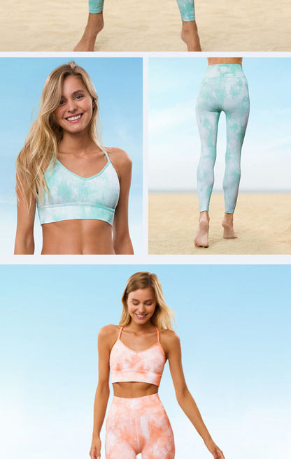 Sexy Fast Drying Dyed Yoga Sets for Women
