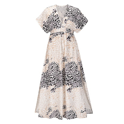 Summer Casual Bat Sleeves Beach Long Dresses
