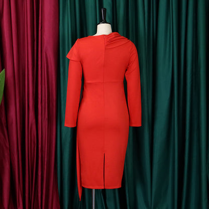 Elegant Long Sleeves Sheath Dresses