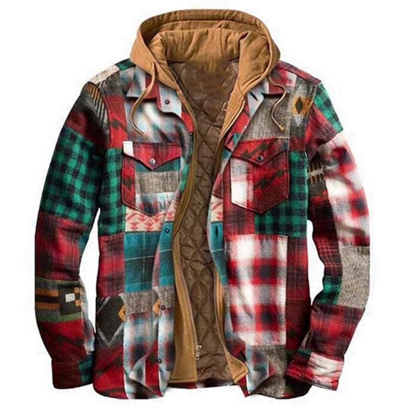 Men Warm Hoody Jacket Overcoat for Winter-STYLEGOING