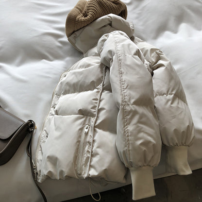Winter Warm Short Cotton Coats with Knitting Hats