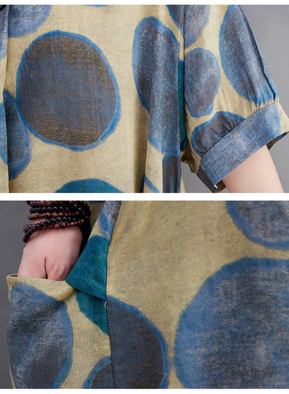 Vintage Summer Plus Sizes Cozy Dresses