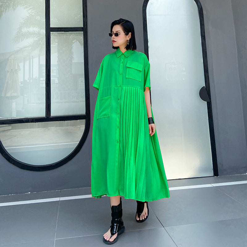Designed Summer Short Sleeves Long Cozy Dresses