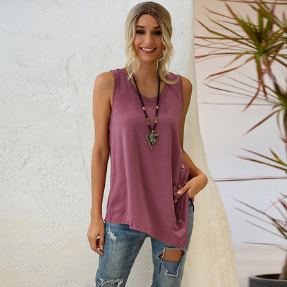 Sexy Sleeveless Irregular Tank Tops for Women