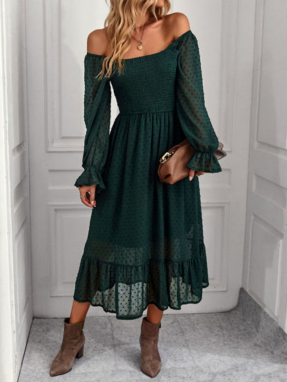 Elegant Square Neckline Summer Holiday Dresses